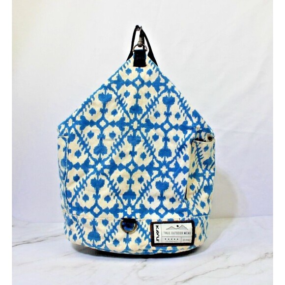 Kavu Free Range Backpack Blue White Aztec Design Outdoor main image 13